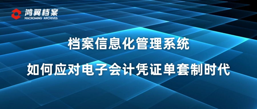檔案信息化管理系統如何應對電子會計憑證單套制時代