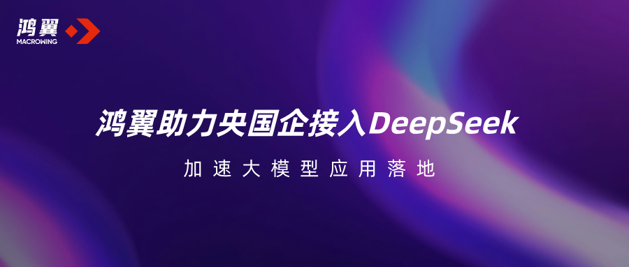 鴻翼助力央國企接入DeepSeek，加速大模型應(yīng)用落地！