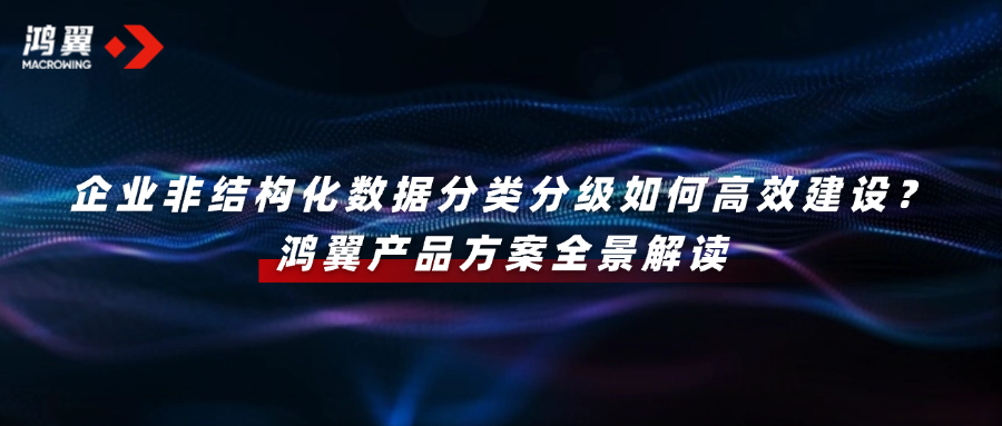 企業(yè)非結(jié)構(gòu)化數(shù)據(jù)分類分級(jí)如何高效建設(shè)？鴻翼產(chǎn)品方案全景解讀
