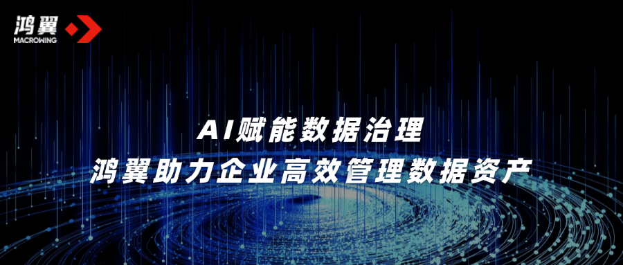 AI賦能數(shù)據(jù)治理，鴻翼助力企業(yè)高效管理數(shù)據(jù)資產(chǎn)